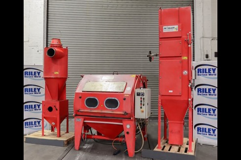 Rosler - Rotary Table Semi Auto Blast Cabinet With Full Rec