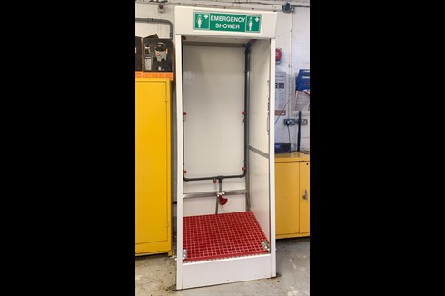 Hughes - Multi-Nozzle Cubicle Safety Shower