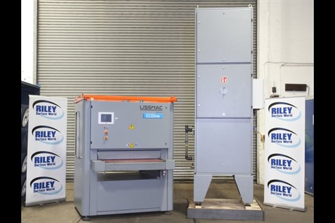 _Unknown / Other - SMD123RE Wide Belt Rotating 4 Brush Deburring Mach