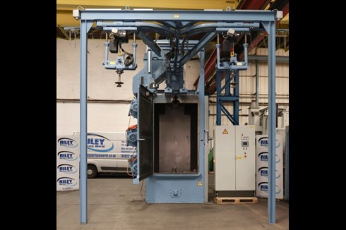 Wheelabrator Abrasive Developments - HB 12/20 Monorail Hanger Spinner Blaster
