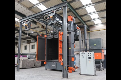 Acton - ASHB 25X20 Spinner Hanger Shot Blasting Machine - 