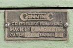 Canning - Model 2396 Centreless/Vertical Polishing Belt Lini